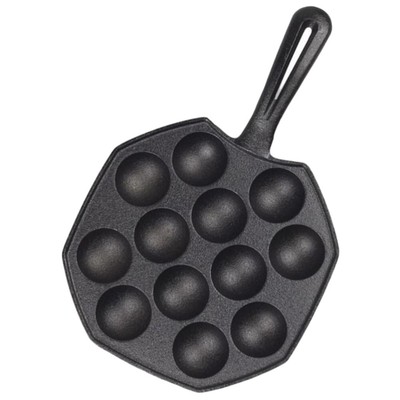  Octopus Ball Pan Escargot Baking Dish Cast Iron Snail Pot Non-stick Frying