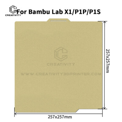 Creativity Lab P1S Build Plate A1 X1 Bed Texture 257x257 PEI Sheet Spring Steel