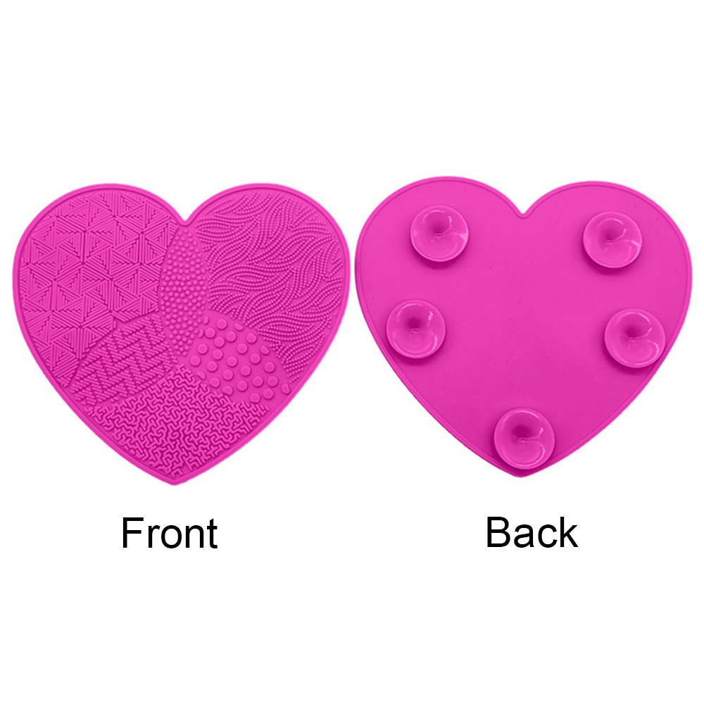 Silicone Makeup Brush Cleaner Pad Washing Scrubber Board Cleaning Mat Tool US