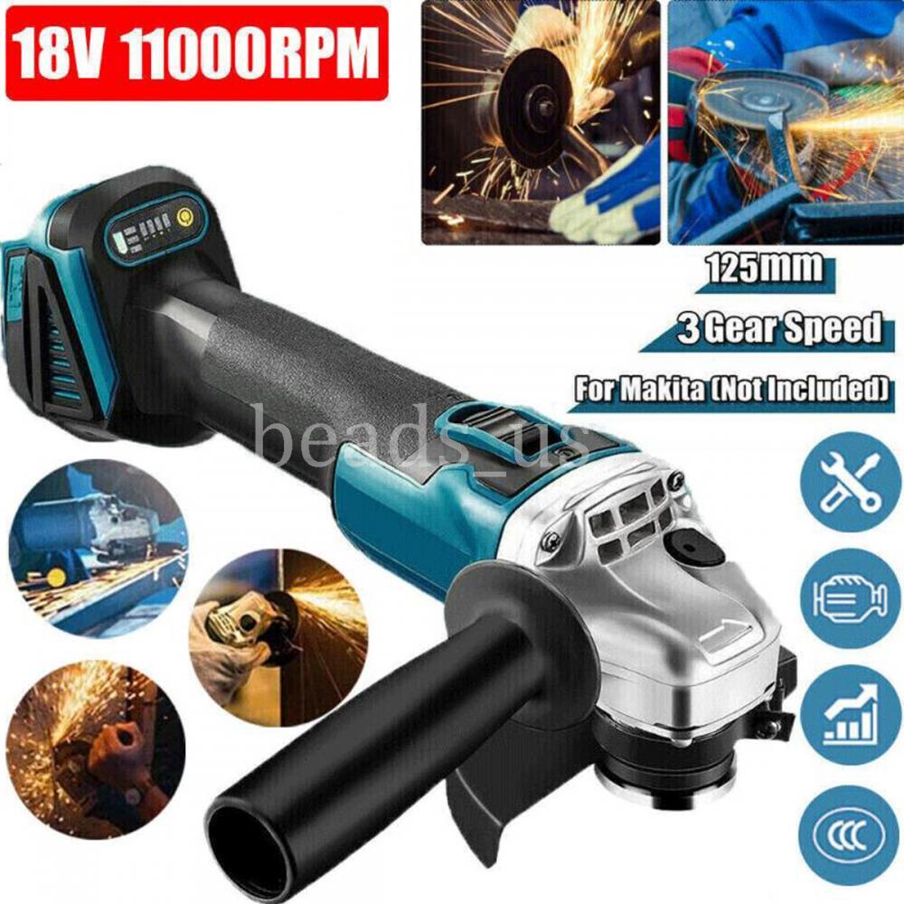 18V 125mm Brushless Angle Grinder For Makita Cordless Replace Li-ion Battery HOT