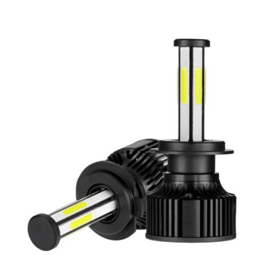 6-side H7 LED Headlight Bulb Conversion Kit High Low Beam Lamp 6000K Super White