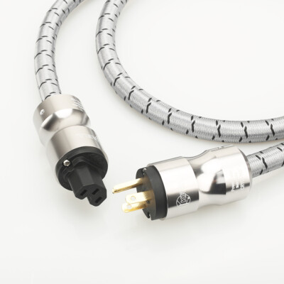 Audiophile 5N OFC HiFi Audio Power Cable US EU Schuko Amplifier DC Power Cord