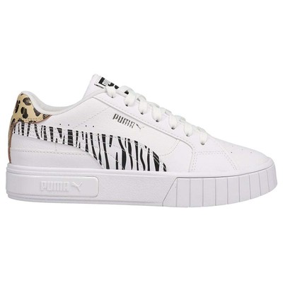 

Puma Cali Star Summer Roar Zebra Молодежные девушки Белые кроссовки Повседневная обувь 383185, Белый, Puma Cali Star Summer Roar Zebra Youth