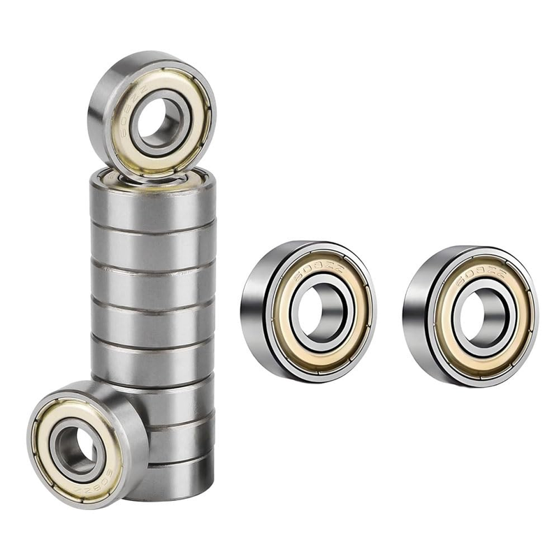 12 Pack 608ZZ Ball Bearings Premium High Speed Shielded Bearings for Skateboards