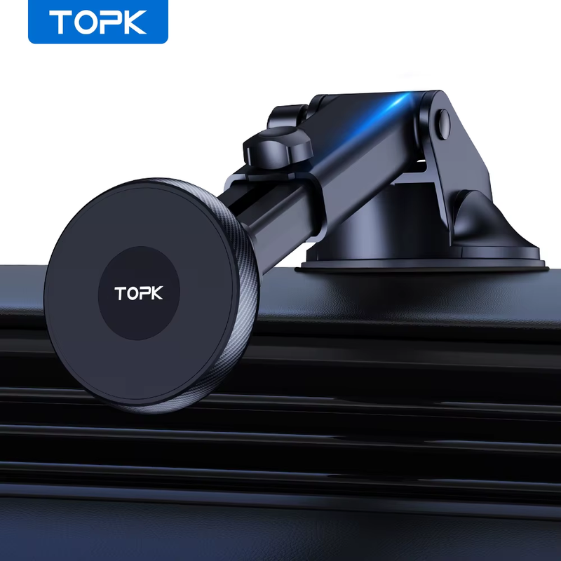 D48X Magnetic Car Phone Holder Mount,Powerful Magnetism Single-Hand Operation Me
