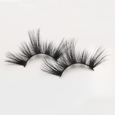 US 3 Pairs 100% Real Mink 5D Volume Long Thick False Eyelashes Strip Eye Lashes