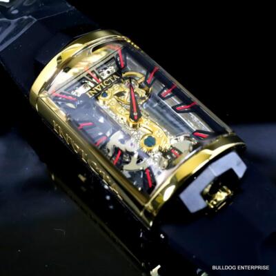 Pre-owned Invicta Vintage Mechanical Skeletonized Ghost Bridge Capsule 29mm Watch
