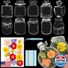 DIY Dried Flower Bookmark Kit, Handmade Transparent Pressed Flower Book Marks Set Personalized Clear Glass Wishing Bottle Craft Page Markers Clips,Gifts (Bottle_B, Flower A)