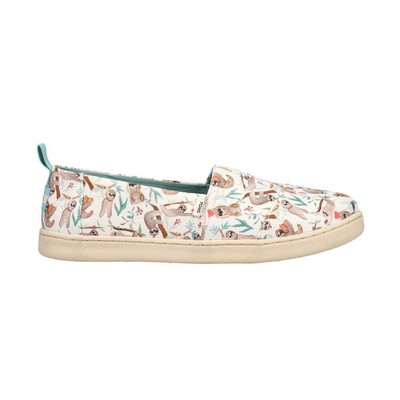 

TOMS Alpargata Слипоны с рисунком ленивца для девочек, размер 6 м, туфли на плоской подошве, повседневные, повседневные 10017294, Белый, TOMS Alpargata Sloth Graphic Slip On Youth