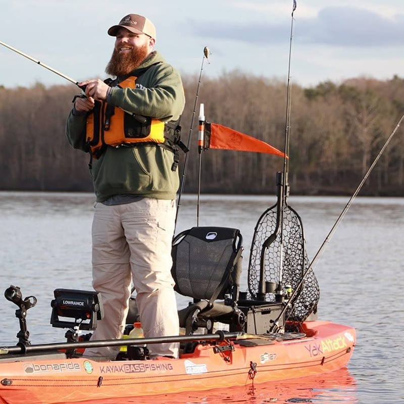 Visicarbon Pro 360 Degree LED Kayak Fishing Visibility Flag