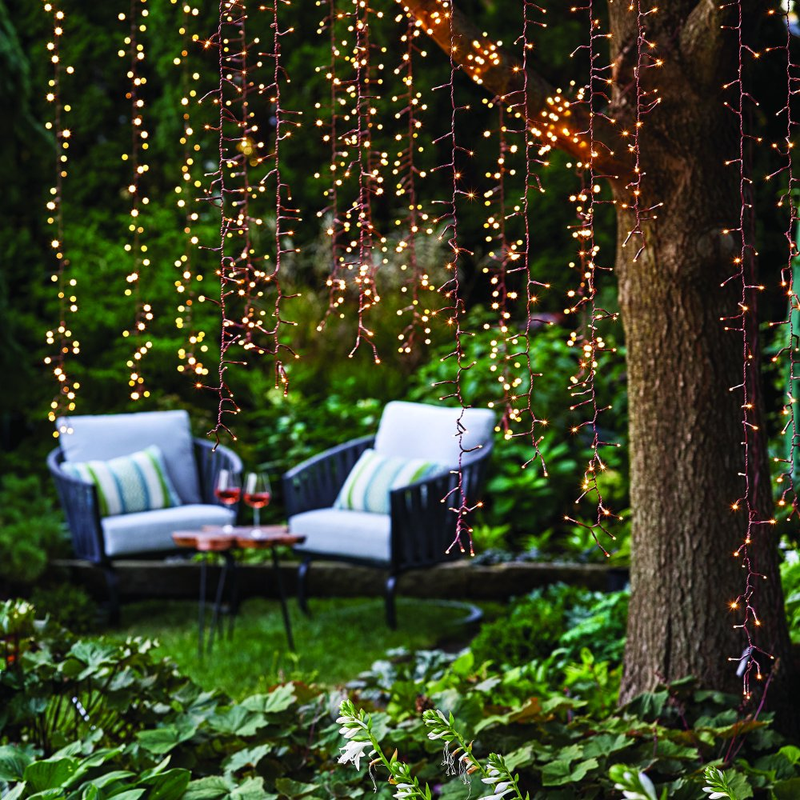 200-Count Solar LED Micro Willow Tree Lights, Brown by Better Homes & Gardens