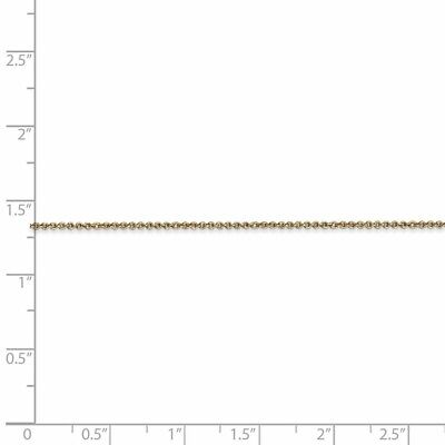 Pre-owned Superdealsforeverything 18k 16 Inch 1.15mm Diamond-cut Cable With Fancy Lobster Clasp Chain; 16 Inch In Yellow