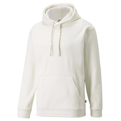 

Puma Modern Basics Polarfleece Pullover Hoodie Mens Size  Повседневная верхняя одежда 58, Бежевый