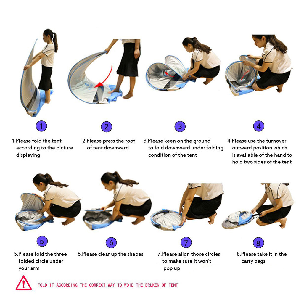 Как сложить детскую палатку в круглый чехол схема фото пошагово