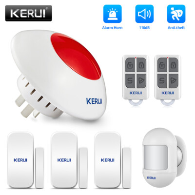 Wireless Alarm System Home Security Flash Strobe Siren Horn Standalone Burglar