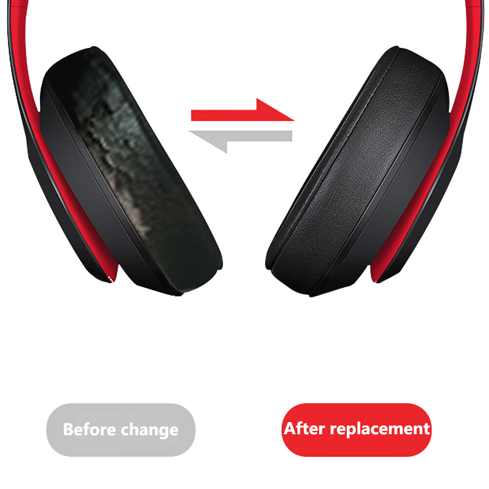 1 Pair Ear Pad Cushion Replacement For Beats Dre Studio 2 3 Wireless / Wired