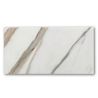G48H Calacatta Gold Calcutta Oro Marble 12x24 Tile Honed