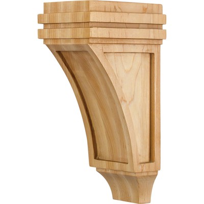 Hardware Resources COR22-1 Mission Style Solid Wood Corbel Bar - Natural Maple