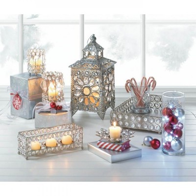 Crystal Flower Candle Holder