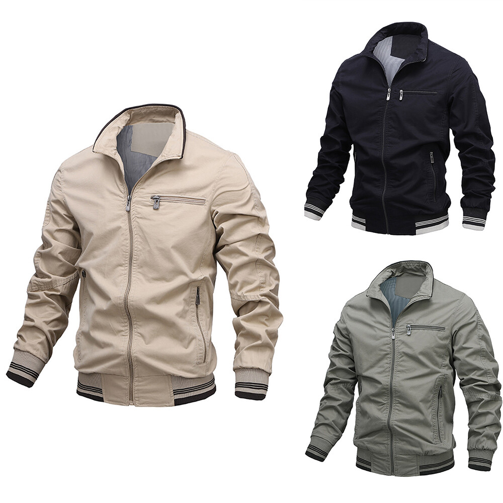 Men's Military Army Cargo Jacket Cotton Coat Winter Work Tac