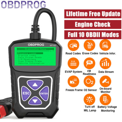Car OBD2 Scanner Check Engine Fault Automotive Code Reader Diagnostic Scan Tool