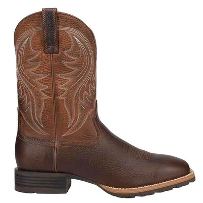 

Мужские ковбойские ботинки Ariat Hybrid Rancher с вышивкой и квадратным носком, размер 11 D, повседневные ботинки 1, Коричневый, Ariat Hybrid Rancher Embroidery Square Toe Cowboy