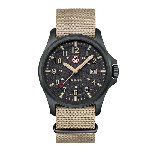 Pre-owned Luminox Xl.1970.set Atacama Field Carbonox 43 Mm Rubber Quartz Men's Watch