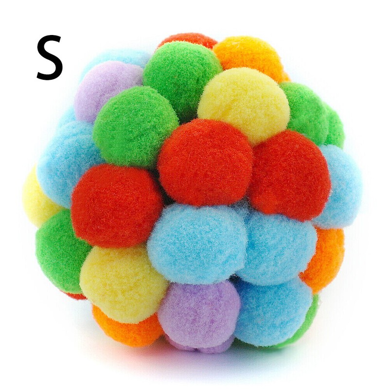 New Funny Soft Kitten Cat Toy Plush Ball Pet Dog Toys Balls Interactive E