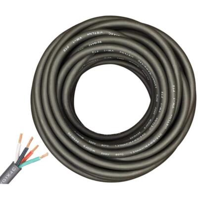 200 ft. 16/4 SJOOW 16-Gauge Black Power Cable - ETL Listed, Indoor/Outdoor
