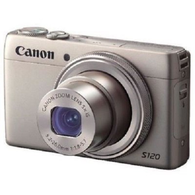 USED Canon PowerShot S120 12.1 MP CMOS Silver Excellent FREE