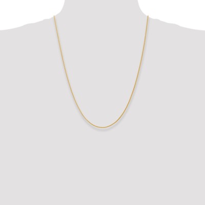 Pre-owned Superdealsforeverything Real 14kt Yellow Gold 1.5mm D/c Wheat Chain; 24 Inch