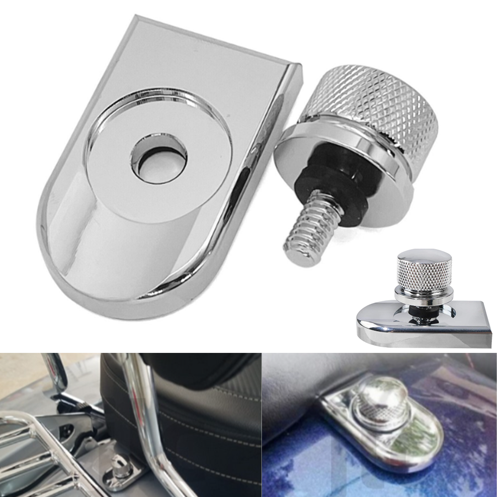 Chrome Seat Bolt Tab Screw Mount Knob Cover With Nut | INDIA