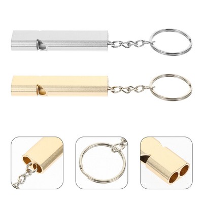 2Pcs Alloy Stainless Steel Whistle Portable Bird Whistle Birds