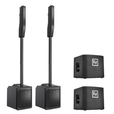 Electro-Voice EVOLVE 30M Loudspeaker System (Pair) w/ 2x EVOLVE30M-SUBCVR Cover