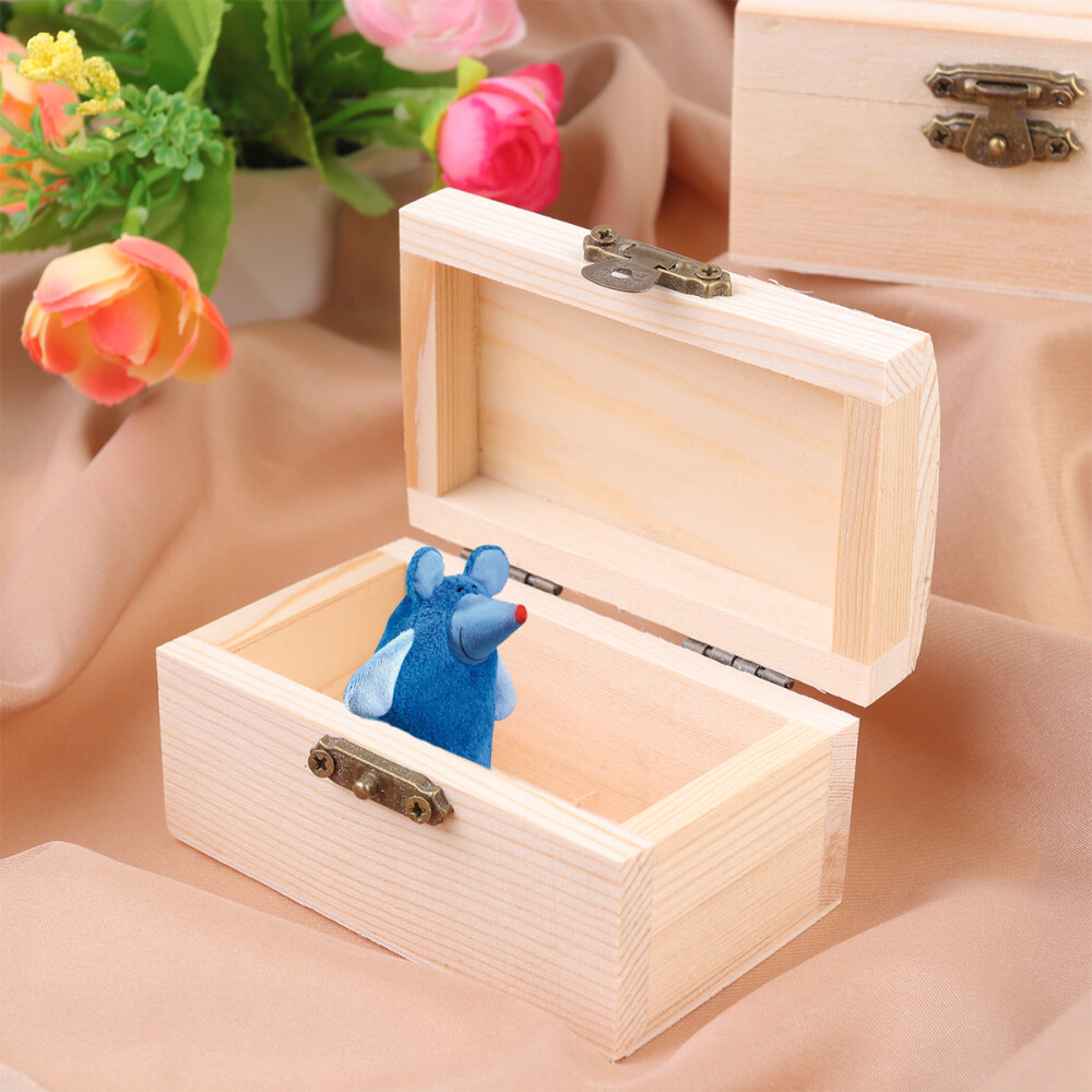 6 Stück Rechteckiger Aufbewahrungskoffer Mini-Schmuckschatullen