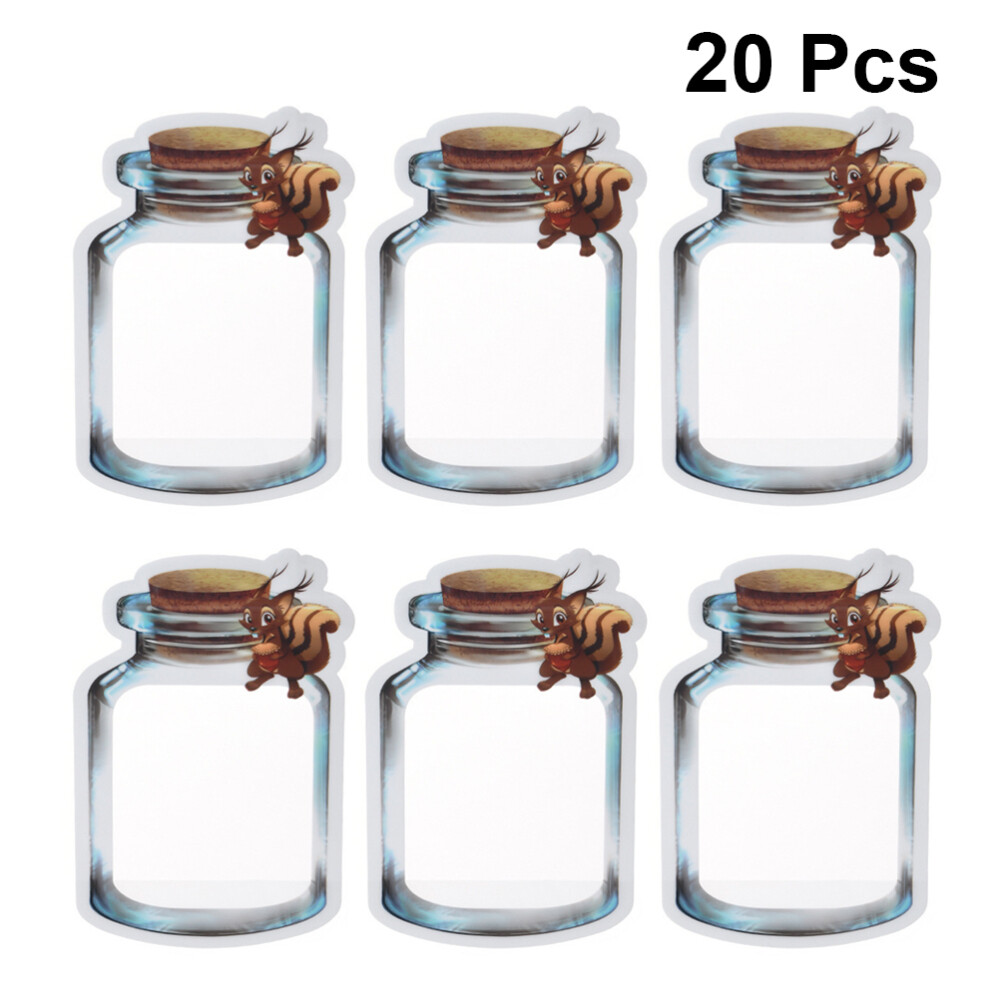 20pcs Jam Cup Shaped Food Seal Bag Travel Portable ...