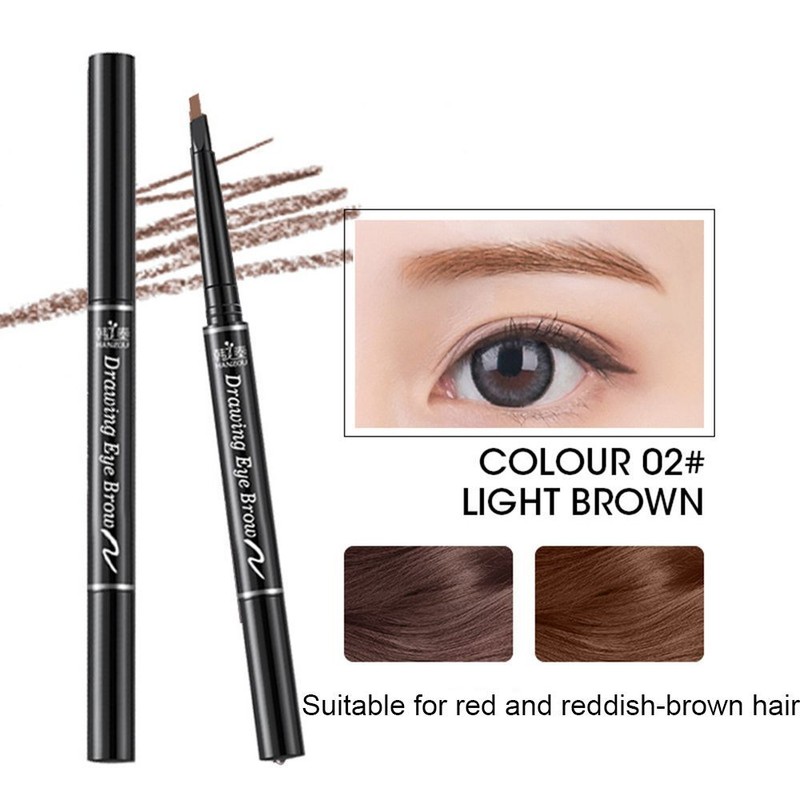 Long lasting With Brush Double Head Waterproof Eyebrow Pencil Eye Brow Pen