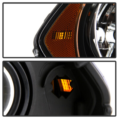 Black 2011 2012 2013 Dodge Durango Headlights Halogen Headlamps Model Left+Right