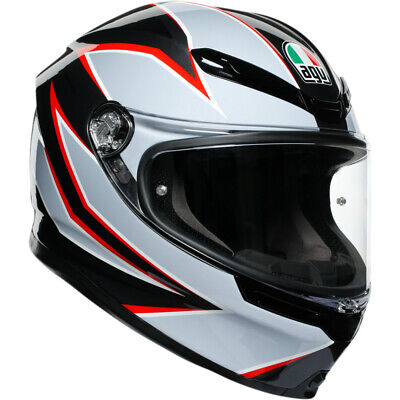 AGV K6 Full Face Helmet - Flash - Black/Gray/Red | XL