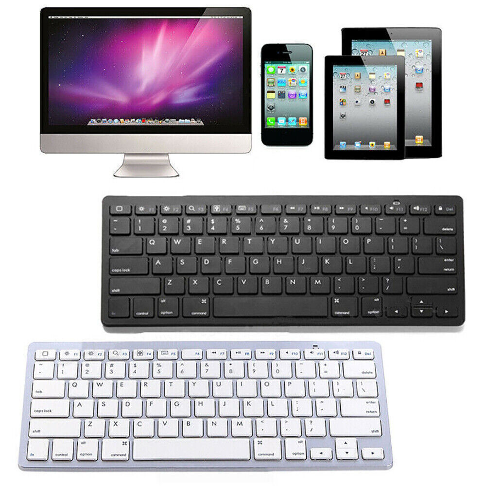 Universal Wireless Keyboard Slim Popular For iPad Windows Mac OS Mackbook Tablet