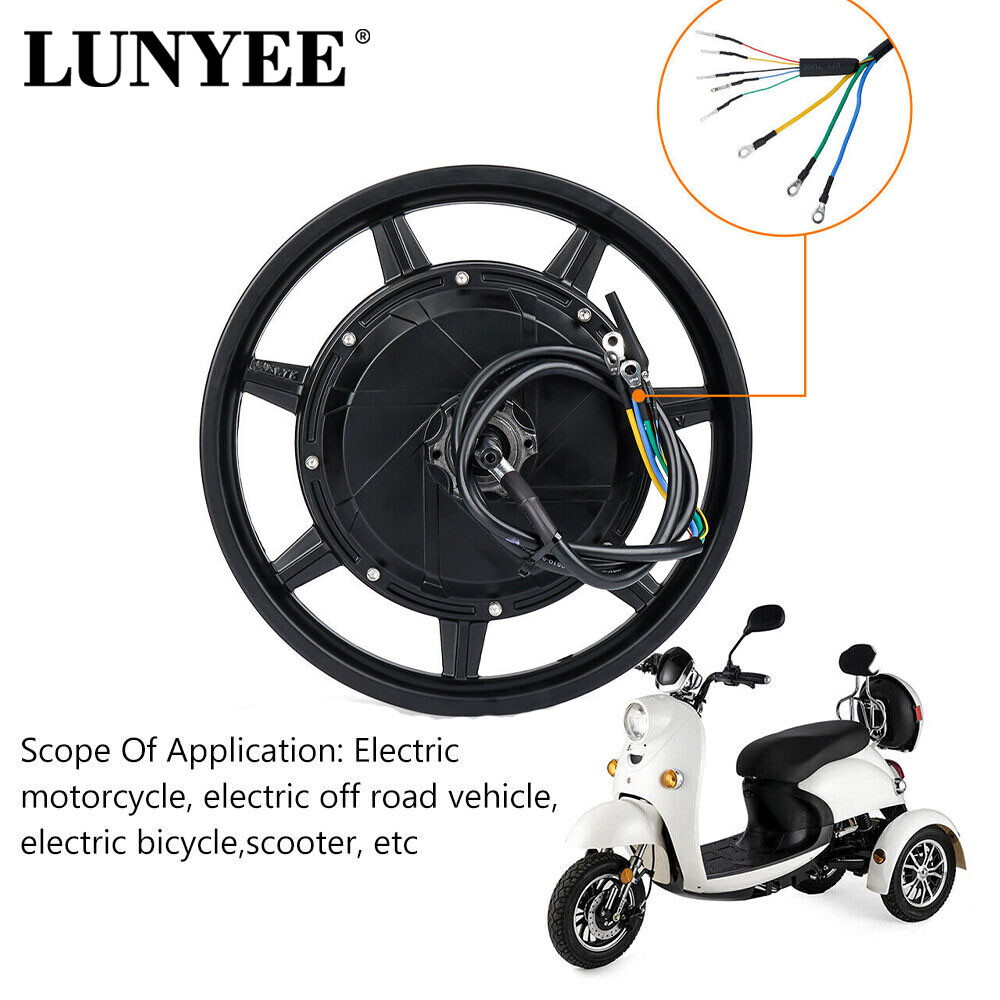 14 inch 36V-72v Electric Bicycle Motor Kit 1500W-3500W 120km/h Hub Motor