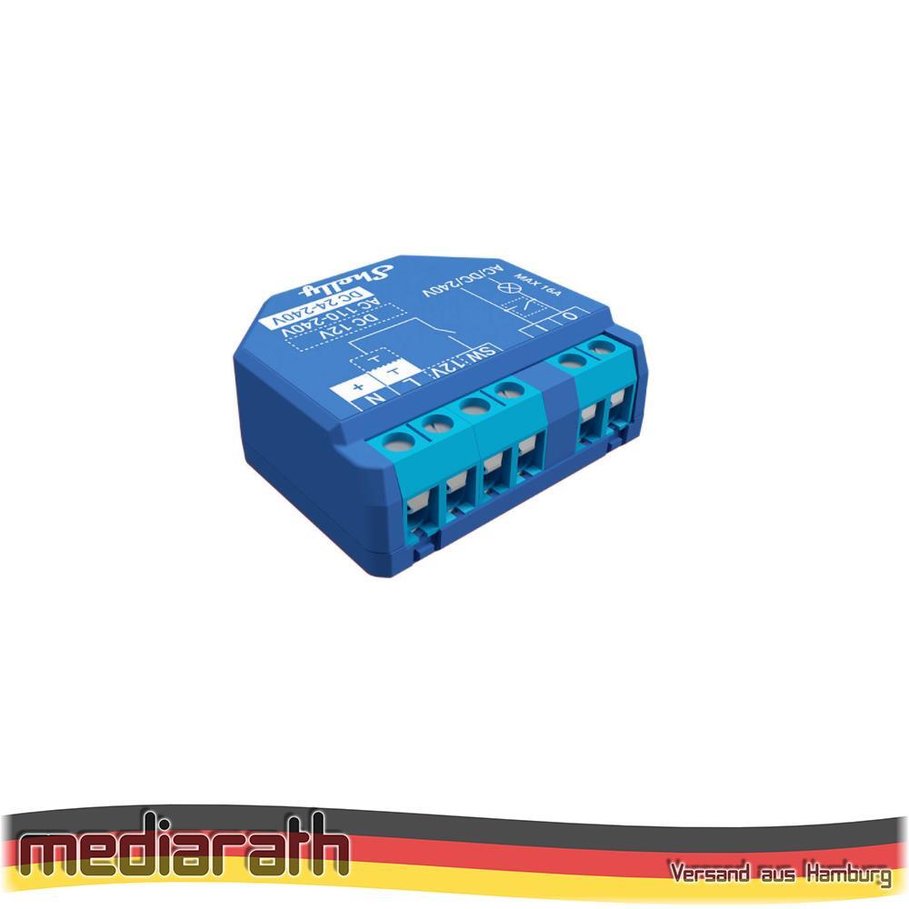 Shelly Plus 1 One 16A DC-AC Schalter Relais Wireless WiFi Hausautomation