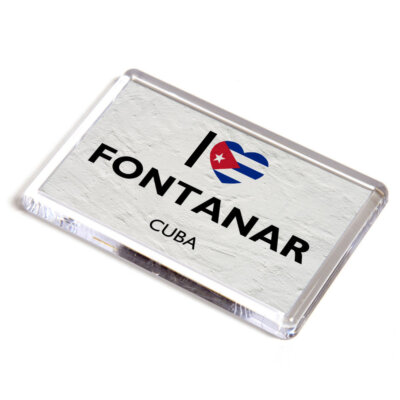 FRIDGE MAGNET - I Love Fontanar, Cuba