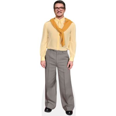 Pedro Pascal (Yellow Jumper) Mini Size Cutout