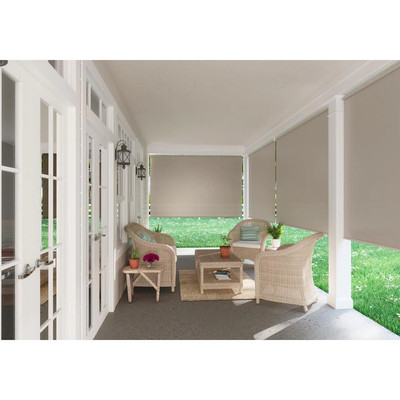 Coolaroo - Cordless Spring Operated Exterior Roller Shade - 96 in. W x72 in