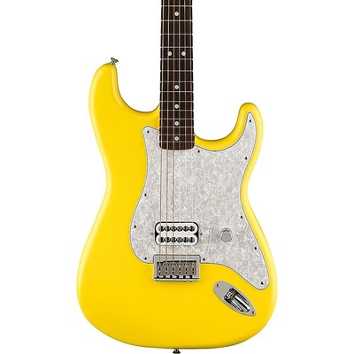Fender Tom DeLonge Stratocaster Guitar With Invader SH8 Pickup Graffiti Yellow