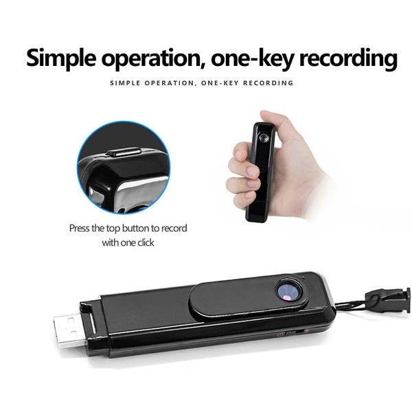 One-key USB voice recorder with simple operation.