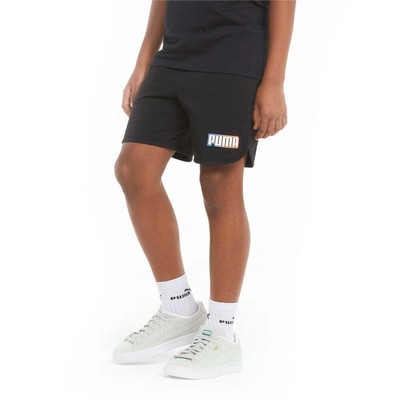 

Брюки Puma Alpha Shorts Boys Black Athletic Casual 847295-01, Черный, Puma Alpha Shorts