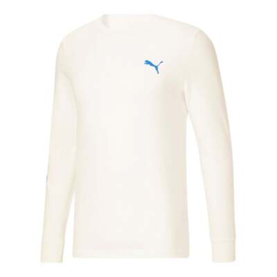 

Puma 846774-74 Classics Logo Мужская футболка с круглым вырезом и длинными рукавами Повседневная футболка -, Белый, Puma Classics Logo Crew Neck Long Sleeve