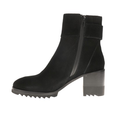 Pre-owned Vaneli Helli Water Resistant Heeled Round Toe Booties Womens Black Casual Boots